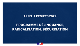 Appel à projets 2022 - Programme délinquance, radicalisation, sécurisation