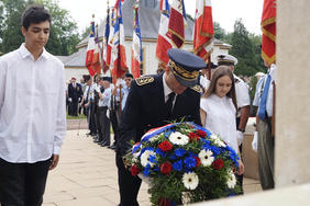 Cérémonie de commémoration de la journée nationale d'hommage aux "Morts pour la France"en Indochine.