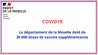 La Moselle dotée de 30 000 doses de vaccins supplémentaires