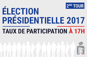Élections présidentielles (2nd tour) : Taux de participation à 17h00 le 7 mai 2017 en MOSELLE 