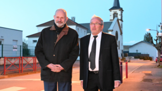 Laurent Touvet, préfet de la Moselle et Socrate Palmieri, maire de Pournoy-la-Grasse