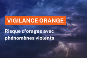 Avis météorologique de niveau orange : orages avec risque fort de phénomènes violents