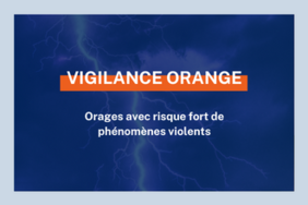 Risque d'orages - situation de vigilance orange