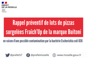 Retrait - rappel préventif de lots de pizzas surgelées Fraîch’Up de la marque Buitoni