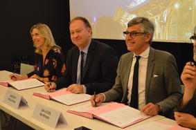 Signature de la convention sécurité tourisme du Centre Pompidou-Metz