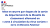 Sortie du département de la Moselle du classement allemand en «zone à circulation du virus variant»