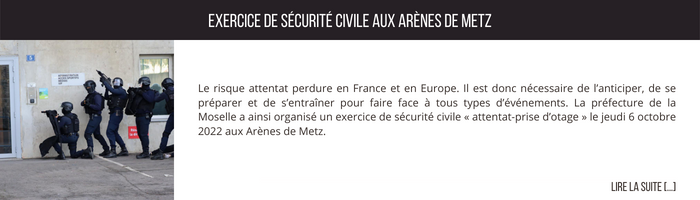 Exercice de sécurité civile aux Arènes de Metz